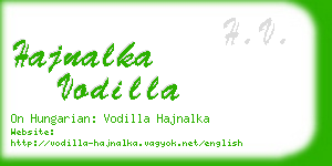 hajnalka vodilla business card